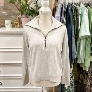 Danskin | Lightweight Gray Quarter-Zip Sweatshirt size Small